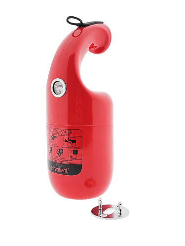 Housegard Pulver-Feuerlöscher Firephant 1 kg, rot 8A 34B C