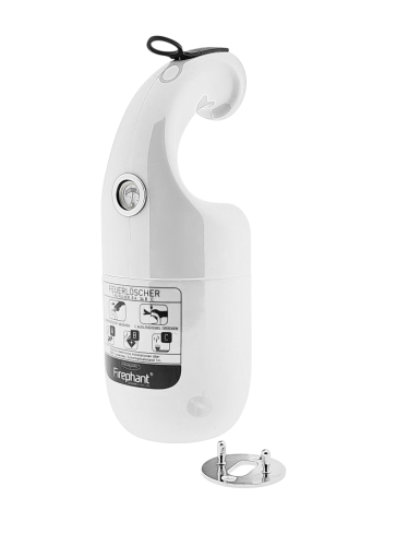 Housegard Pulver-Feuerlöscher Firephant 1 kg, weiß 8A 34B C