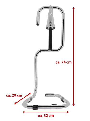 Feuerlöscher-Ständer für 6/9/12 kg Gerät chrom