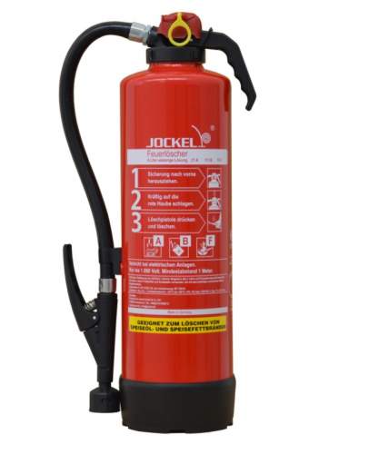 WM6TJX13 Jockel 6l Wassernebellöscher Feuerlöscher Fettbrände Wasserfeuerlöscher