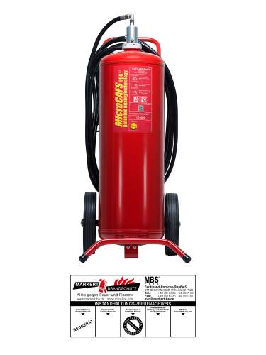 MicroCAFS 50 Liter MC6SP50T Schaum Feuerlöscher inkl. Plakette
