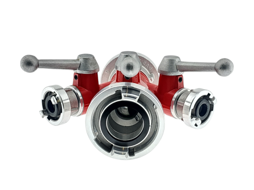 TKW-Armaturen Verteiler Kugelhahn Storz C- DCD Feuerwehr Waldbrand Verteiler mit Storzkupplung