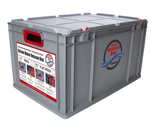 Rössle Water Rescue Box mit Schmutzwasserpumpe MEGA 400l/min. Hochwasser- Set
