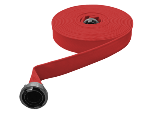 Eschbach Feuerwehrschlauch DIN 14811 Grizzly, rot gummiert, diverse Kupplungen/Längen